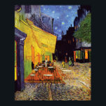 Poster Café Terrasse à la nuit par Vincent Van Gogh<br><div class="desc">Cafe Terrace at Night de Vincent Van Gogh. Visitez mon magasin pour un design plus intéressant et plus de choix de couleurs => zazzle.com/iwheels*</div>