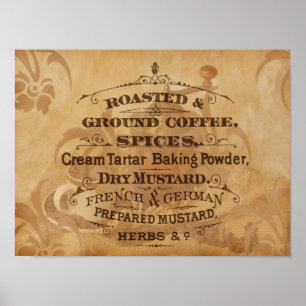 Poster Café vintage