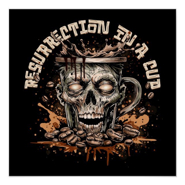 Poster Café Zombie (Devant)