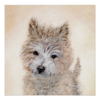 Cairn Terrier Peinture Chiot - Art Chien original