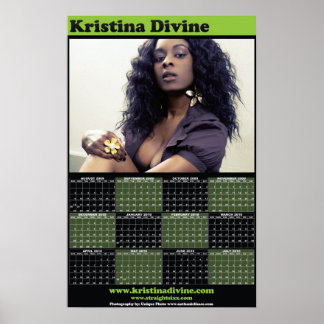 Poster Calendrier de Pinup Divine Kristina