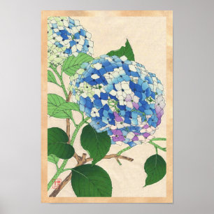 Poster Calendrier floral Kawarazaki Shodo du Japon fleur