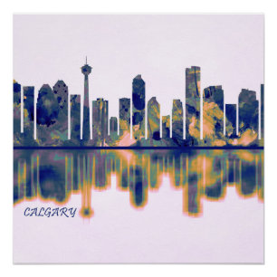 Poster Calgary Skyline