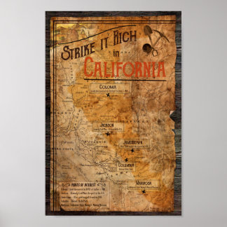 Poster California Gold Rush