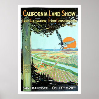 Poster California Land Show à San Francisco