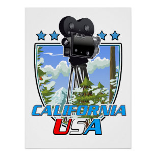 Poster Californie États-Unis