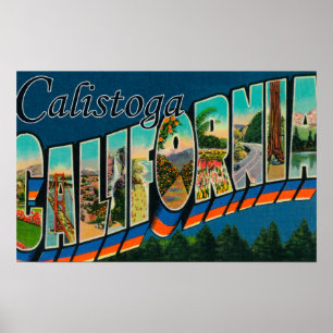 Poster Calistoga, la Californie - grandes scènes de