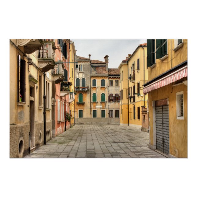 Poster Calle Del Montello, Venise Italie (Devant)
