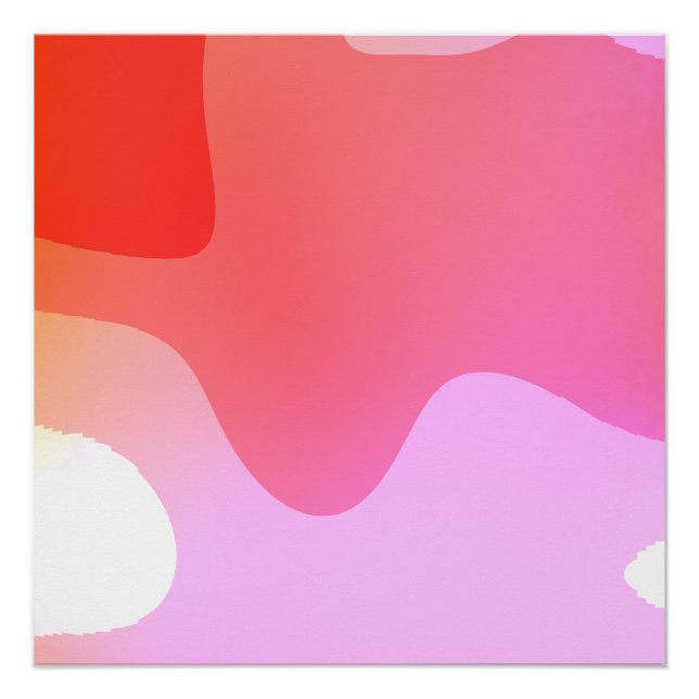 Poster Calme rouge 23 (Devant)