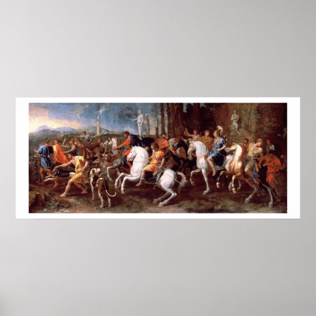Poster Calydonian Boar Hunt, 1637-38 (Devant)