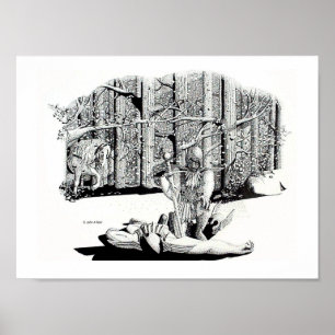 Poster - Camarade tombée (noir)