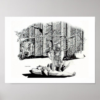 Poster - Camarade tombée (noir)