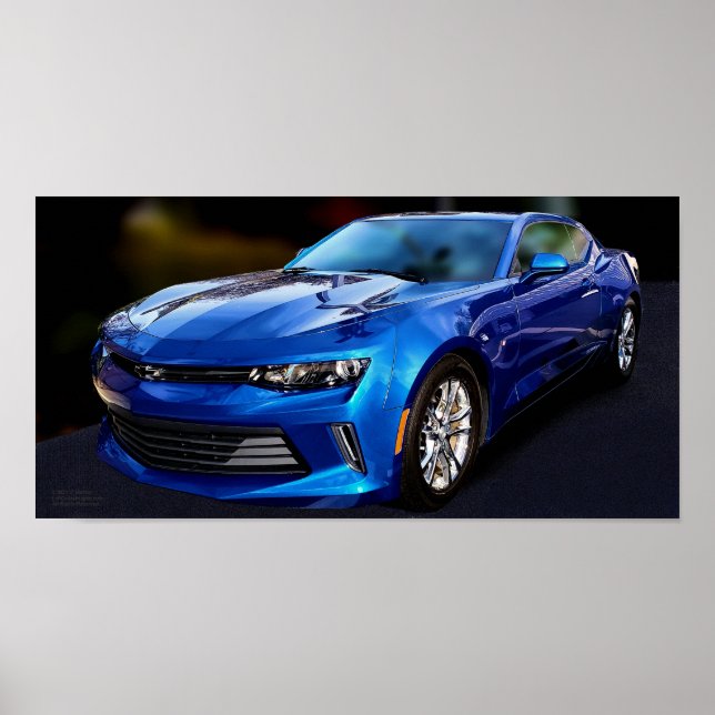 Poster Camaro (bleu) (Devant)