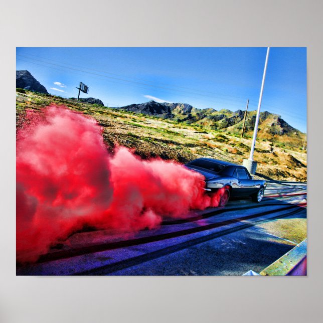 Poster Camaro Burnout 1967 (Devant)