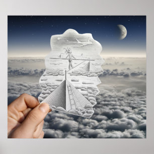 Poster Caméra Crayon Vs - Marcheur Tightrope