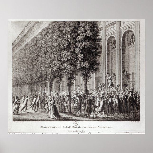 Poster Camille Desmoulins Discours au Palais (Devant)