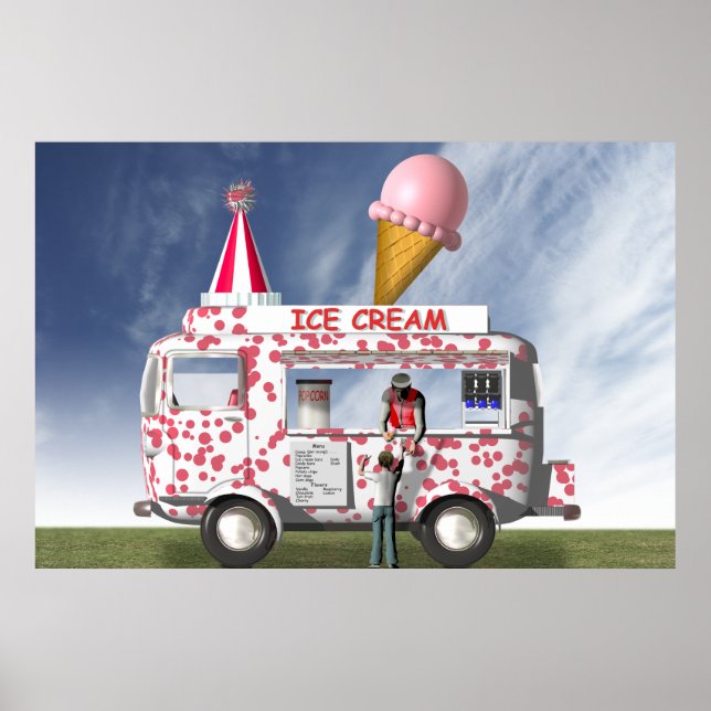 Poster Camion à glace (Devant)