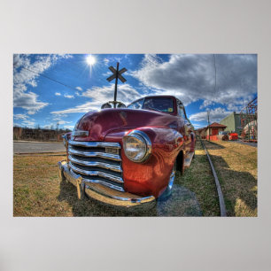 Poster Camion Chevy du début des années 50