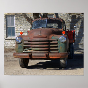 Poster Camion Vintage rouillé 1953