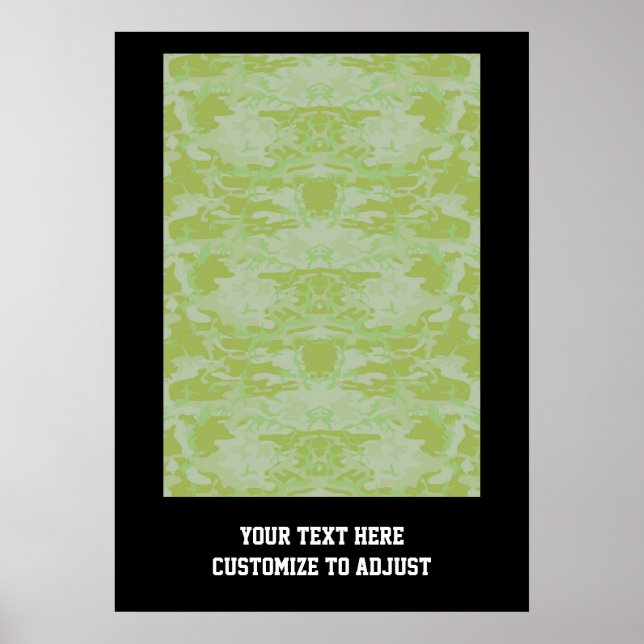 Poster Camo vert (Devant)