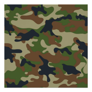 Poster Camo Woodland