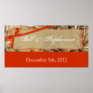 Poster Camoflouge de chasseurs de bannières personnalisés