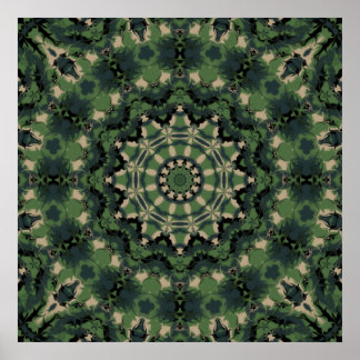 Poster Camouflage d'été Kaleidoscope
