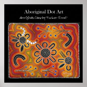 Poster Camp d'Aboriginals par Tucker (nourriture)