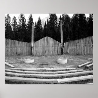 Poster Camp Fire Bowl BW