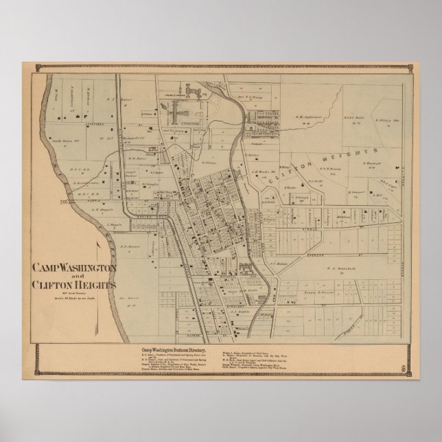 Poster Camp Washington, Clifton Heights, Ohio (Devant)