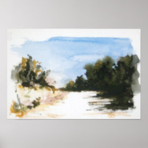 POSTER CAMPAGNE ENSOLEILLÉE EN TOSCANE