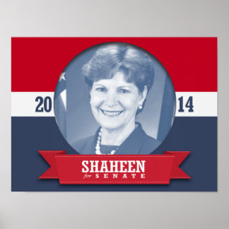 POSTER CAMPAGNE JEANNE SHAHEEN