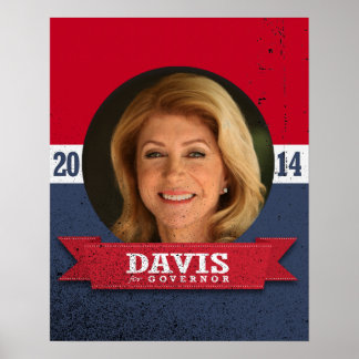 POSTER CAMPAGNE WENDY DAVIS
