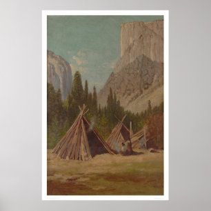 Poster Campement indien dans la vallée de Yosemite (1189)