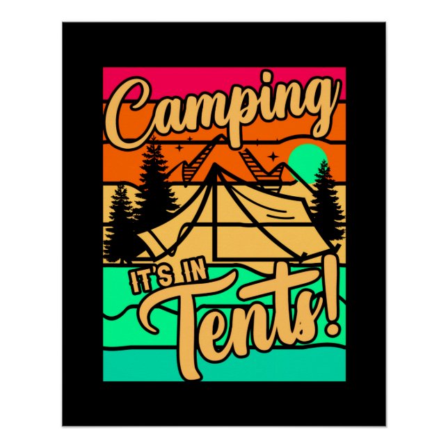 Poster Camping C'est à Tentes-43432 (Devant)