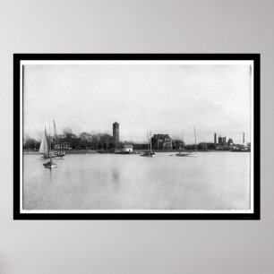 Poster Campus de l'Institut Hampton en Virginie 1899