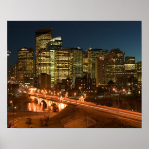 Poster Canada, Alberta, Calgary : Centre-ville de Calgary
