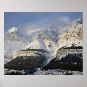 Poster Canada, Alberta, parc national Banff. Vue