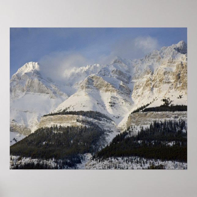 Poster Canada, Alberta, parc national Banff. Vue (Devant)