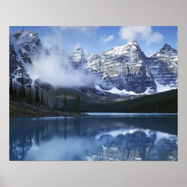 Poster Canada, Alberta, Parc national de Banff, Lac (Devant)