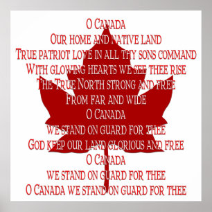 Poster Canada Anthem Souvenir Imprimer