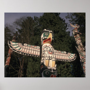 Poster Canada, British Columbia, Vancouver.  Native