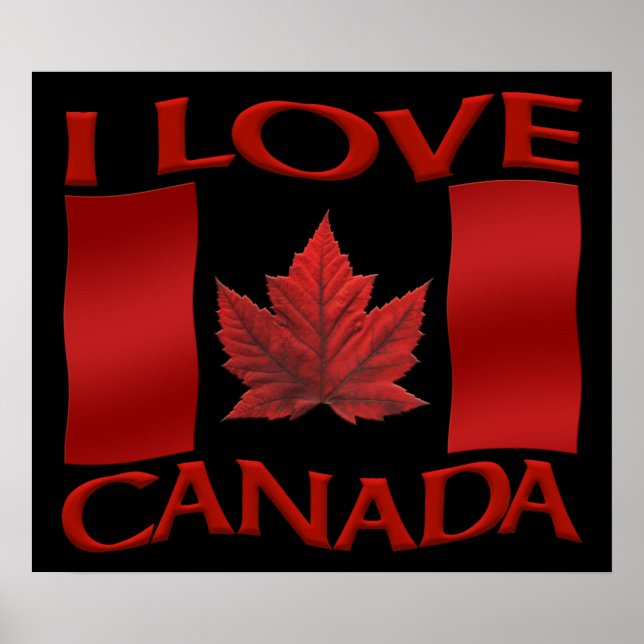Poster Canada I Love Poster Canada Souvenir Poster (Devant)