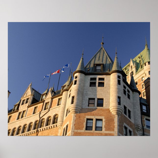 Poster Canada, Québec, Québec. Château Fairmont (Devant)