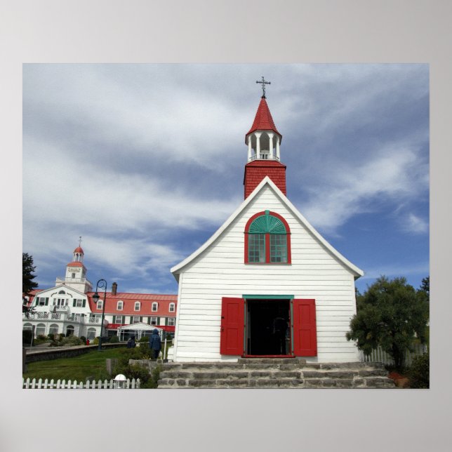 Poster Canada,  Québec,  Tadoussac. Petite Chapelle, (Devant)