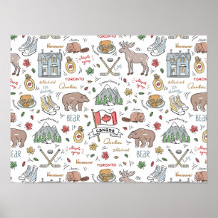 Poster canadien Doodles