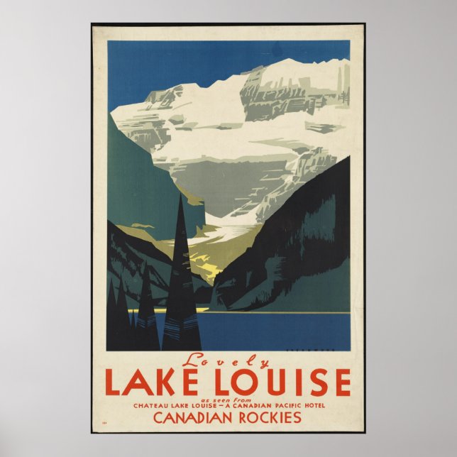Poster canadien Vintage voyage et imprimés rétros (Devant)