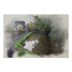 Poster Canal de Rochdale, Arche Sagar Richards, Luddenden