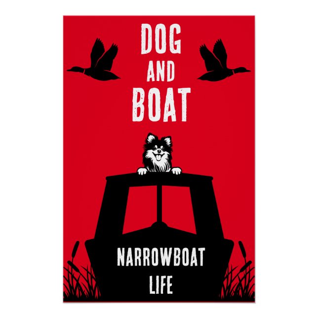 Poster Canalbateau Narrowboat Vie (Devant)