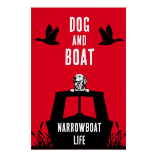 Poster Canalbateau Narrowboat Vie